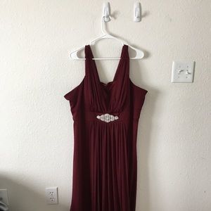 Cinderella Burgundy Long Dress